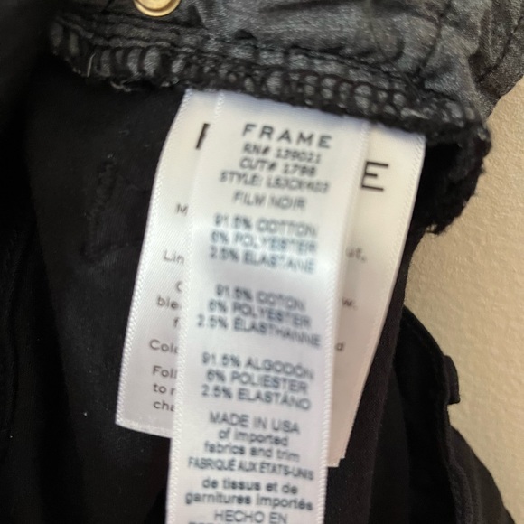 Frame denim Le skinny de Jeanne black skinny jeans 23 - Picture 6 of 8
